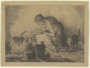 Cocina de brujas de Hans Thoma