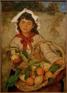 Vendedora de limones de Hans Thoma