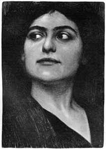 Estudio de la cabeza de una mujer, 1899