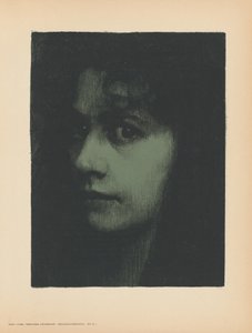 Cabeza de estudio femenina de Hans Unger