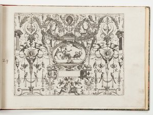 Placa 24, de Grotesco: en diversas maneras de Hans Vredeman de Vries