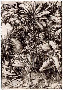 Caballero y alabardero de Hans Wechtlin