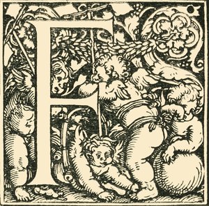 F - Un alfabeto por Hans Weiditz, c1520-1521, 1908 de Hans Weiditz