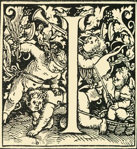 I - Un alfabeto por Hans Weiditz, c1520-1521, 1908 de Hans Weiditz