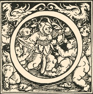 O - Un alfabeto de Hans Weiditz, c1520-1521 de Hans Weiditz