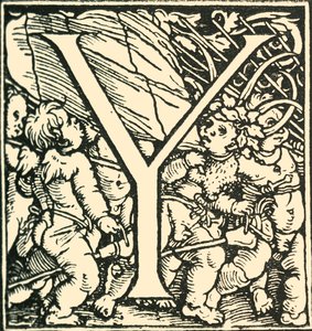 Y - Un alfabeto por Hans Weiditz, c1520-1521, 1908 de Hans Weiditz