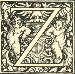 Z - Un alfabeto por Hans Weiditz, c. 1520-1521, 1908 de Hans Weiditz