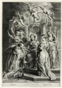San Ildefonso ante la Virgen de Hans Witdoeck