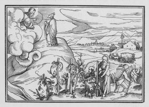 Ciertas leyes morales y ceremoniales ordenadas por Dios, Levítico XIX, 1, 2 de Hans after Holbein the Younger