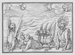 La visión de los cuatro bestias de Daniel, Daniel VII, 3
