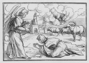 Gabriel consuela a Daniel, Daniel VIII, 17 de Hans after Holbein the Younger
