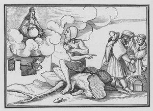 Dios responde a Job desde el torbellino, Job XXXVIII, 1, 2 de Hans after Holbein the Younger