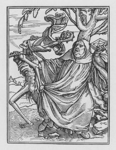 La danza de la muerte: El Abad de Hans after Holbein the Younger