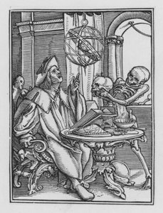 La danza de la muerte: El Astrólogo de Hans after Holbein the Younger