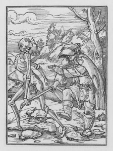 La danza de la muerte: El Ciego de Hans after Holbein the Younger