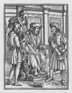 La danza de la muerte: El Juez de Hans after Holbein the Younger