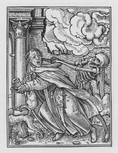 La danza de la muerte: El Fraile Mendicante de Hans after Holbein the Younger