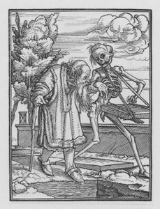 La danza de la muerte: El Anciano de Hans after Holbein the Younger
