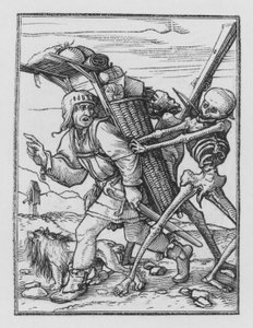 La danza de la muerte: El Vendedor Ambulante de Hans after Holbein the Younger