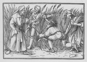 Rut espiga en los campos de Booz, Rut II, 5 de Hans after Holbein the Younger