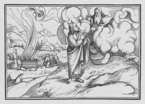 Las ofrendas quemadas, Levítico 1, 2 de Hans after Holbein the Younger