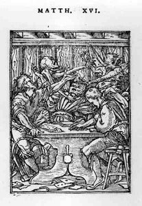 Los Jugadores, de la serie Danza de la Muerte, grabado por Hans Lutzelburger (fl.1505-26) c.1526-28