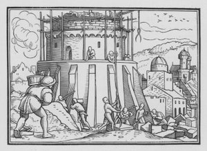 La torre de Babel, Génesis XI, 4 de Hans after Holbein the Younger