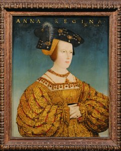 Ana de Hungría, hermana del rey Luis de Hungría y esposa del emperador Fernando I, hermano del emperador Carlos V ... (pintura sobre madera)