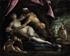 Pan y Selene de Hans von Aachen