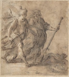 Tobías y el ángel de Hans von Aachen