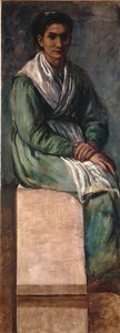 Mujer en la escalera. Estudio para los frescos de la Estación Zoológica de Nápoles de Hans von Marées