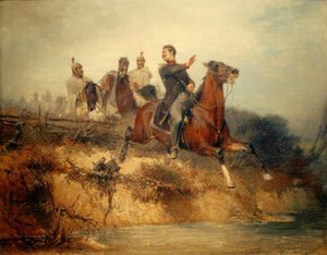 Escena de las guerras de independencia de Hans von Marées