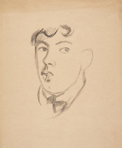 Autorretrato con cigarrillo de Harald Giersing