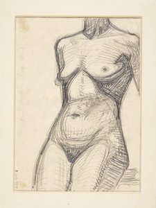 Torso de modelo femenina de Harald Giersing
