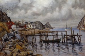 desde un puerto de Harald Oscar Sohlberg