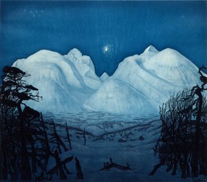 Noche de invierno en Rondane