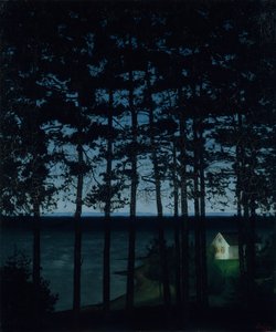 Cabaña de pescador, 1906 de Harald Sohlberg