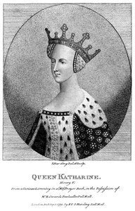 Catalina de Valois 1401-1437, reina consorte del Rey Enrique V, 1792 de Harding