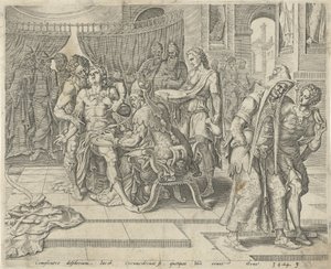 Circuncisión de Siquem Historia de Dina y Siquem (título de la serie) de Harmen Jansz Muller