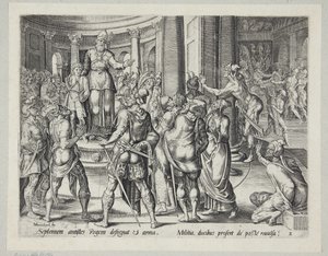 Joás presentado al ejército de Harmen Jansz. Muller