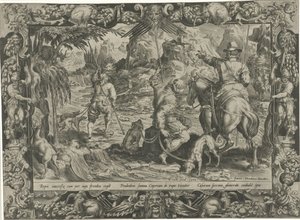 Caza de Capricornio Escenas de caza (título de la serie) de Harmen Jansz Muller