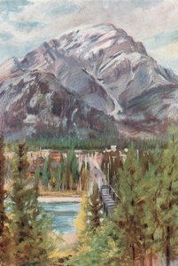 Montaña Cascade, Banff de Harold Copping