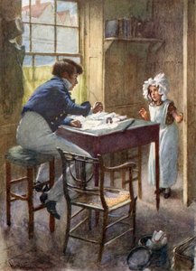 Dick Swiveller se encuentra con la Marquesa de Harold Copping