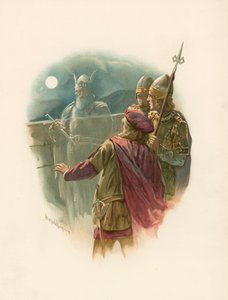 Hamlet y el fantasma de su padre de Harold Copping