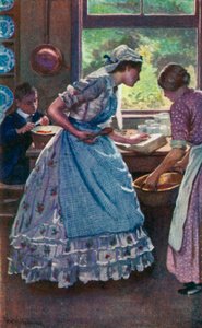 Ilustración para Buenas Esposas de Louisa M. Alcott