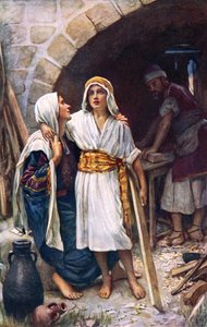 Jesucristo con María de Harold Copping