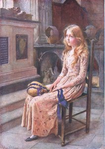 La pequeña Nell en la vieja iglesia, ilustraciones para 