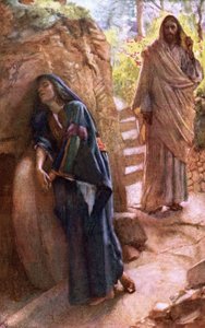 María Magdalena en el Sepulcro de Harold Copping