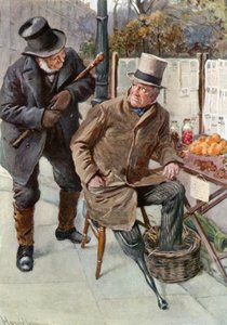 Mr. Boffin y Silas Wegg de Harold Copping