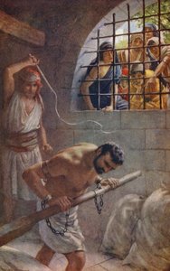Antiguo Testamento: Sansón (litografía en color)